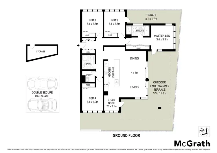Floorplan of Homely apartment listing, 1/2 Millard Drive, Little Bay NSW 2036