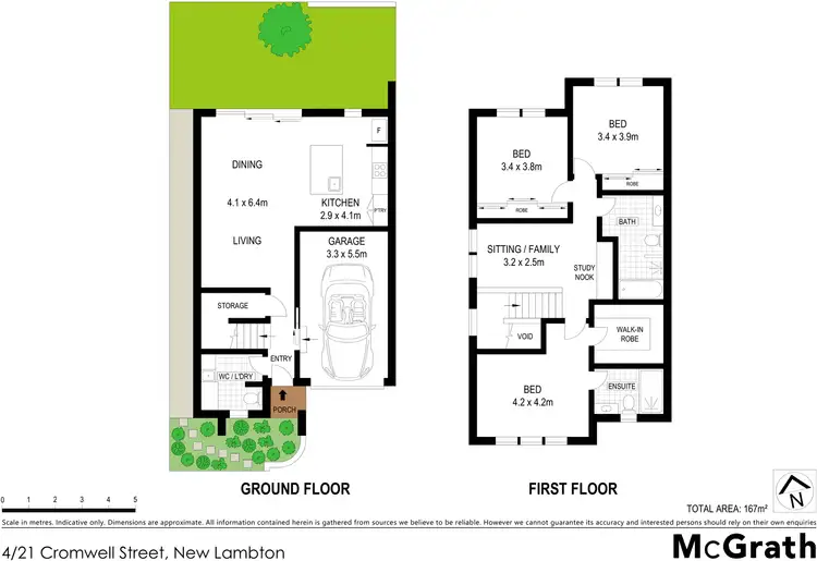 Floorplan of Homely townhouse listing, 4/21 Cromwell Street, New Lambton NSW 2305