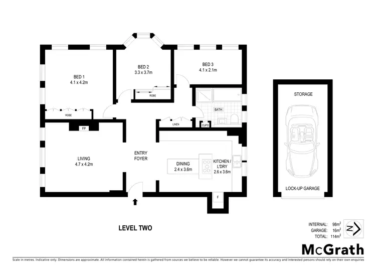 Floorplan of Homely apartment listing, 7/1 Aston Gardens, Bellevue Hill NSW 2023