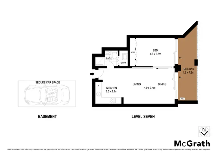 Floorplan of Homely apartment listing, 717/8 Cooper Street, Surry Hills NSW 2010