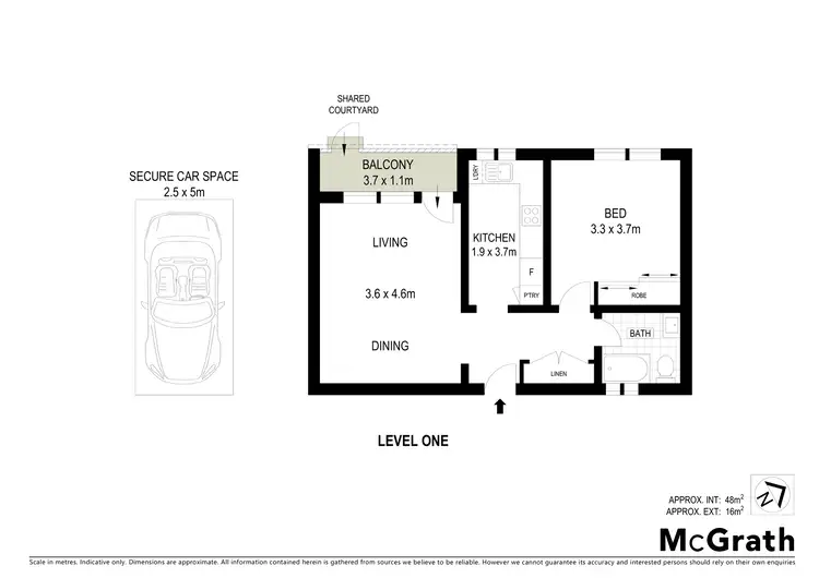 Floorplan of Homely apartment listing, 5/25 Foucart Street, Rozelle NSW 2039