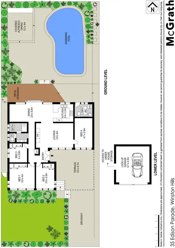 Floorplan of Homely house listing, 35 Edison Parade, Winston Hills NSW 2153