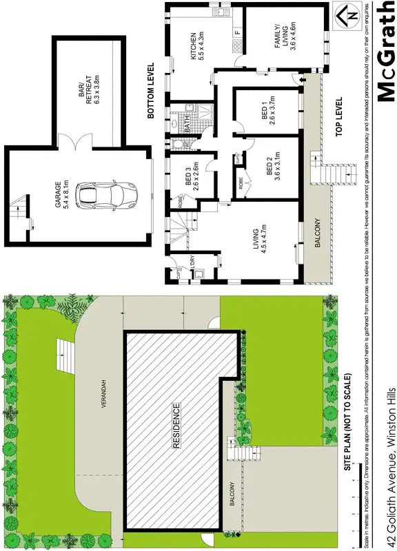 Floorplan of Homely house listing, 42 Goliath Avenue, Winston Hills NSW 2153