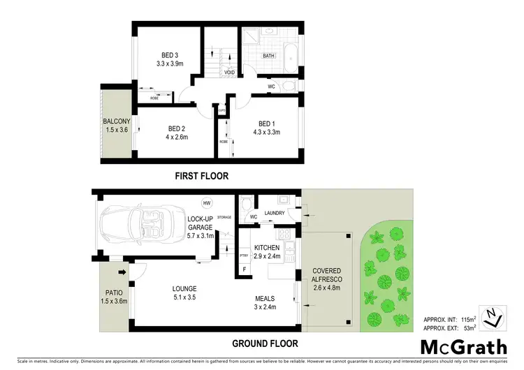 Floorplan of Homely townhouse listing, 2/23 Barwen Street, East Ballina NSW 2478
