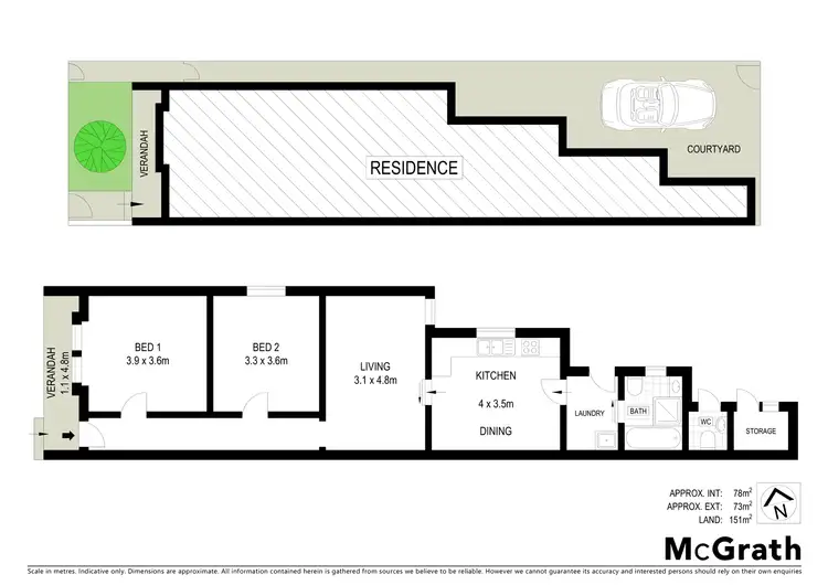 Floorplan of Homely house listing, 80 Rawson Avenue, Queens Park NSW 2022
