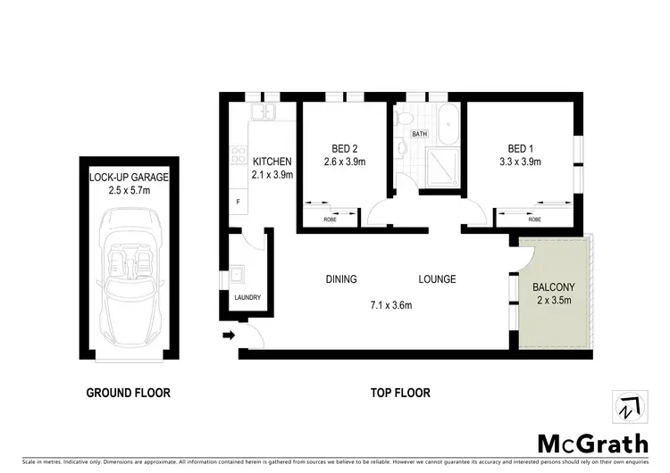 Floorplan of Homely apartment listing, 13/3 Short Street, Carlton NSW 2218