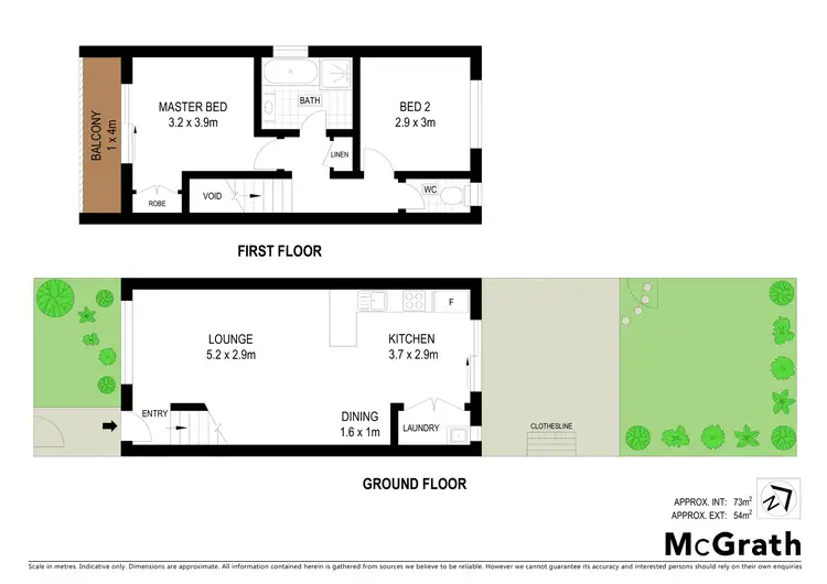 Floorplan of Homely townhouse listing, 1/4 Booth Street, Queanbeyan NSW 2620