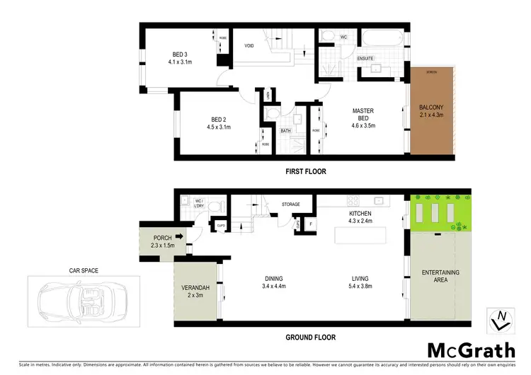 Floorplan of Homely townhouse listing, 1003/3 Birkdale Place, Magenta NSW 2261