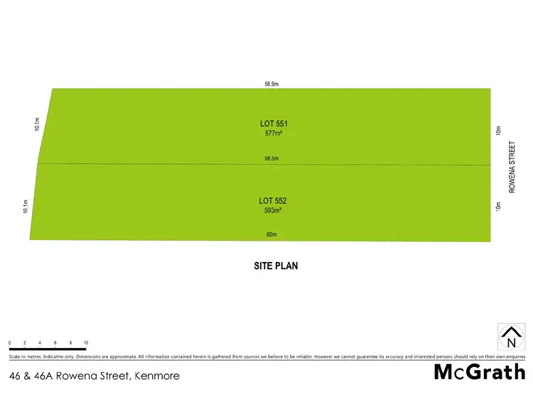 Floorplan of Homely land listing, 46 Rowena Street, Kenmore QLD 4069