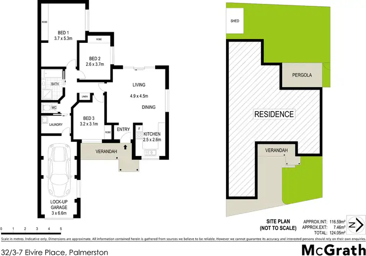 Floorplan of Homely house listing, 32/7 Elvire Place, Palmerston ACT 2913