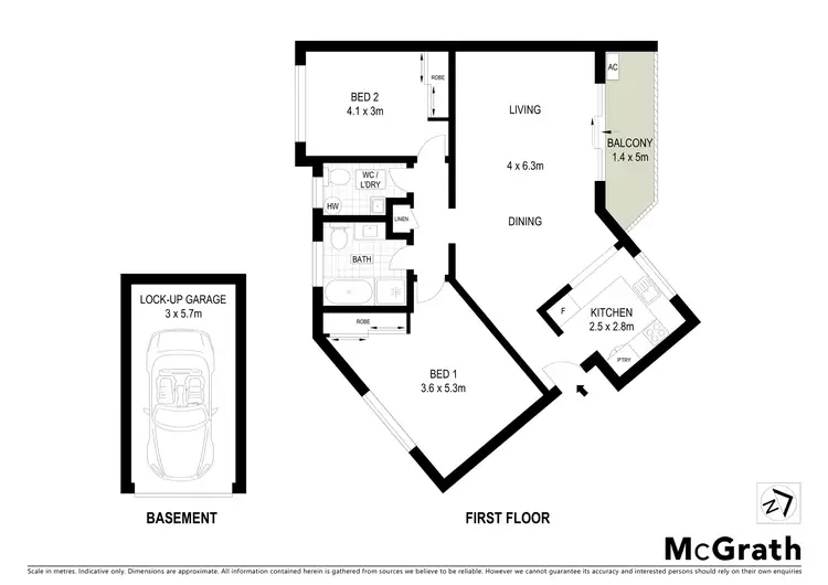 Floorplan of Homely apartment listing, 12/68 Auburn Street, Sutherland NSW 2232