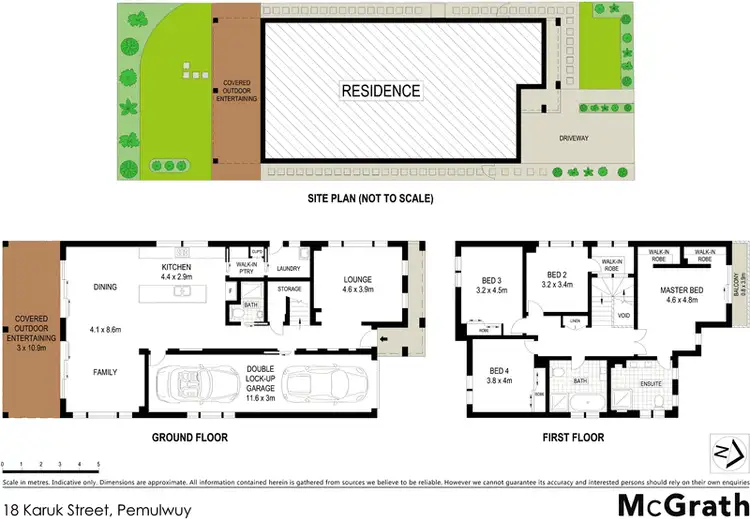 Floorplan of Homely house listing, 18 Karuk Street, Pemulwuy NSW 2145