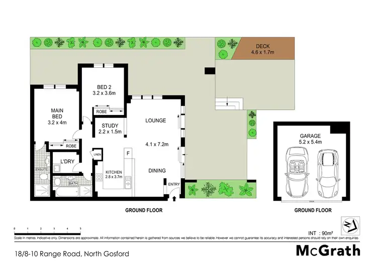 Floorplan of Homely apartment listing, 18/8 Range Road, North Gosford NSW 2250