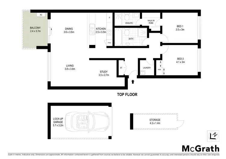 Floorplan of Homely apartment listing, 8/1A Busaco Road, Marsfield NSW 2122