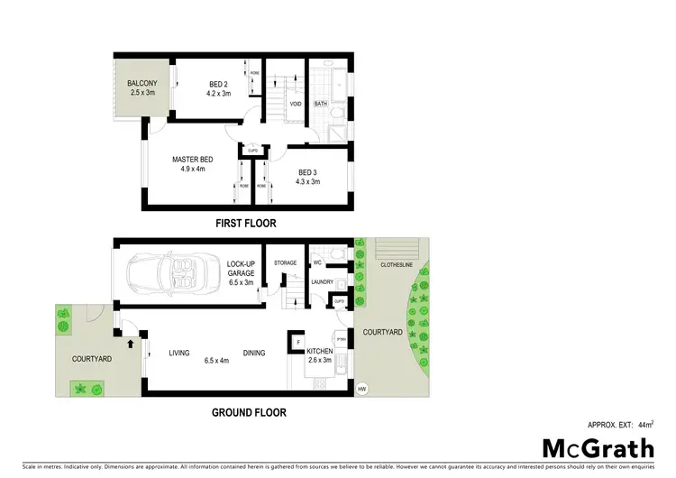 Floorplan of Homely townhouse listing, 4/4 Prince Street, Coffs Harbour NSW 2450