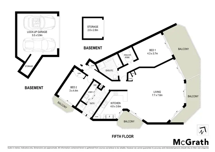 Floorplan of Homely apartment listing, 18/5 Stewart Street, Port Macquarie NSW 2444