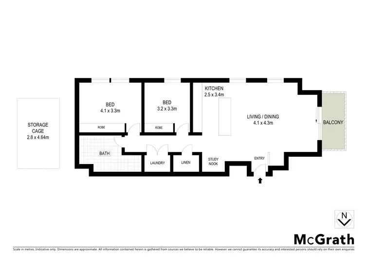 Floorplan of Homely apartment listing, 604/38 Smart Street, Charlestown NSW 2290