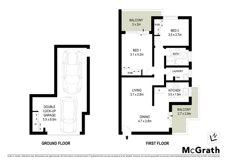 Floorplan of Homely unit listing, 1/52-54 Warialda Street, Kogarah NSW 2217