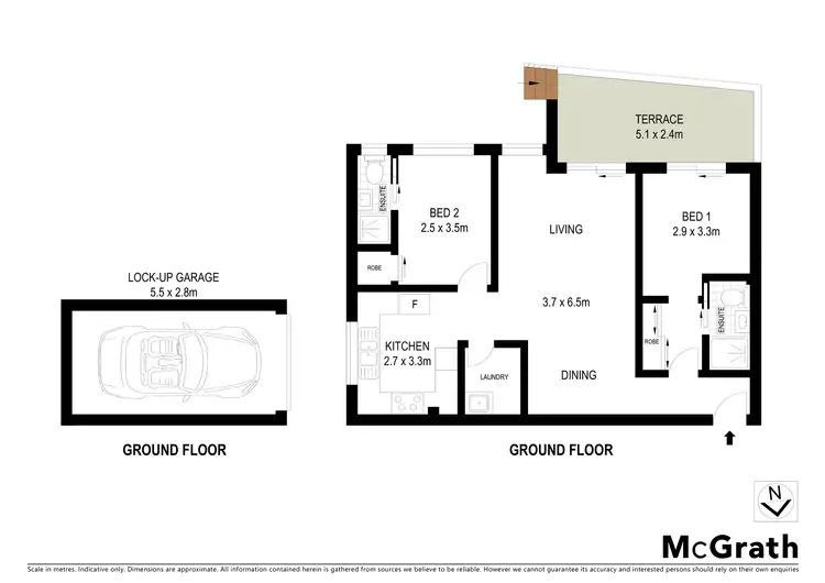 Floorplan of Homely apartment listing, 2/1 Ivy Street, Wollstonecraft NSW 2065