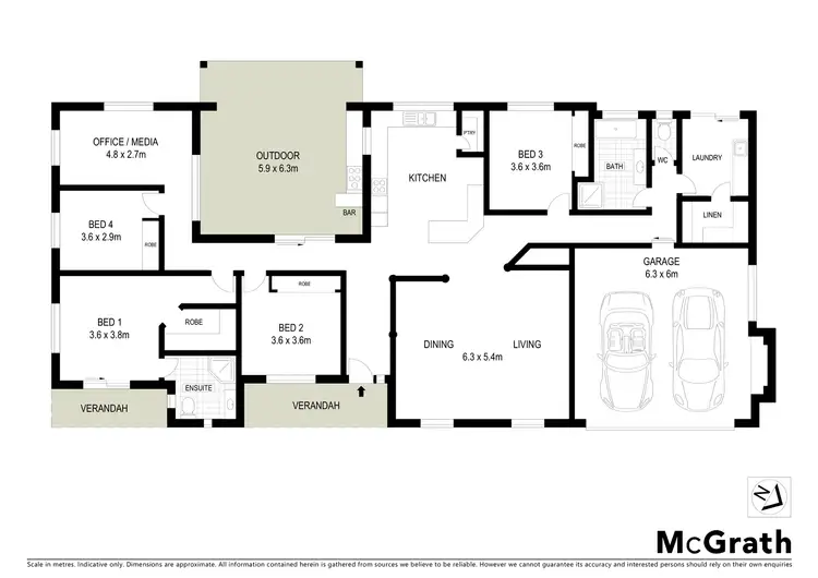 Floorplan of Homely house listing, 63 The Ridgeway, Cumbalum NSW 2478