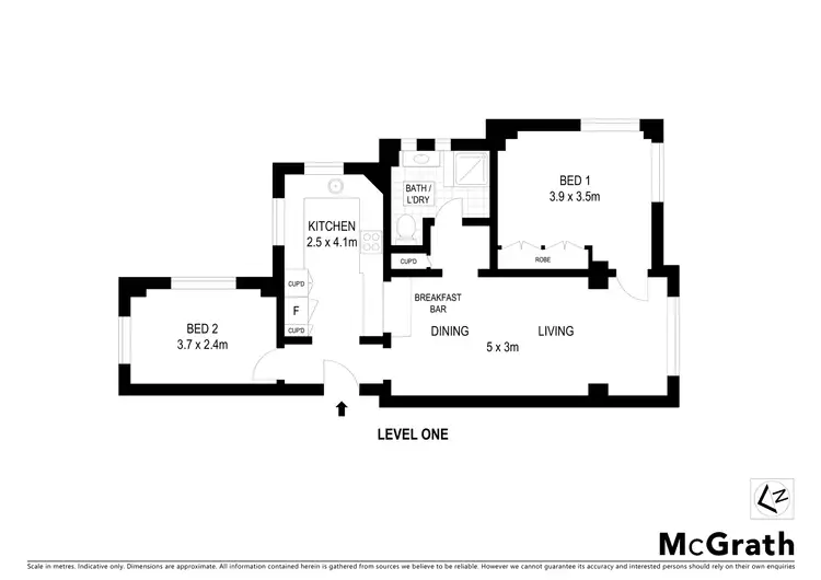 Floorplan of Homely apartment listing, 5/22 Bellevue Road, Bellevue Hill NSW 2023