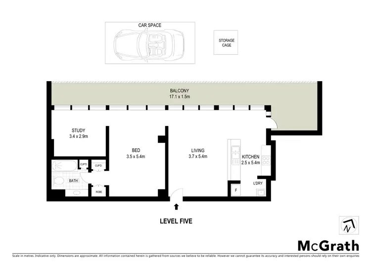 Floorplan of Homely apartment listing, 57/604 St Kilda Road, Melbourne VIC 3004
