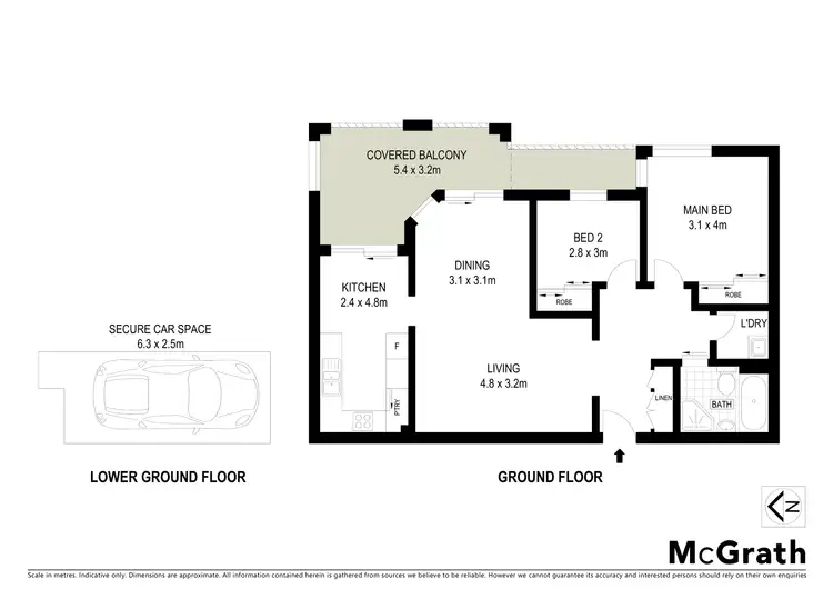 Floorplan of Homely unit listing, 4/106 Pacific Parade, Dee Why NSW 2099