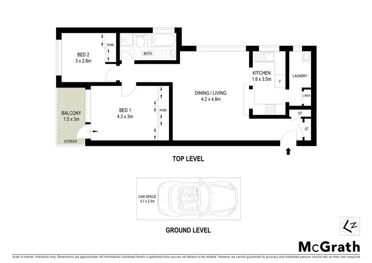 Floorplan of Homely apartment listing, 7/62 Kingsway, Cronulla NSW 2230