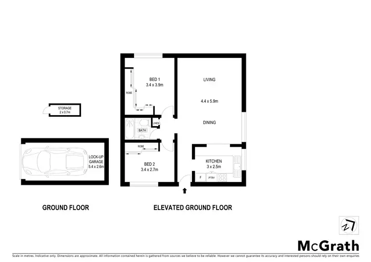 Floorplan of Homely unit listing, 5/1A Koorooma Place, Sylvania NSW 2224
