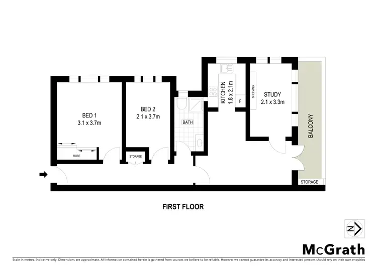 Floorplan of Homely apartment listing, 1/240 Victoria Avenue, Chatswood NSW 2067