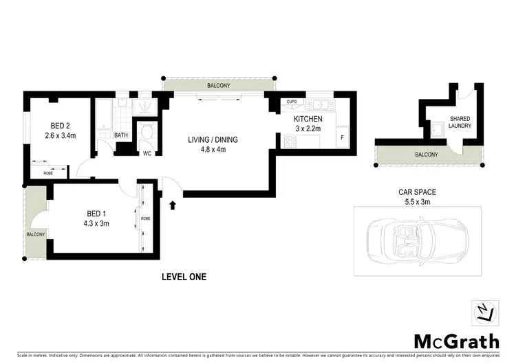 Floorplan of Homely apartment listing, 102/21 Coast Avenue, Cronulla NSW 2230