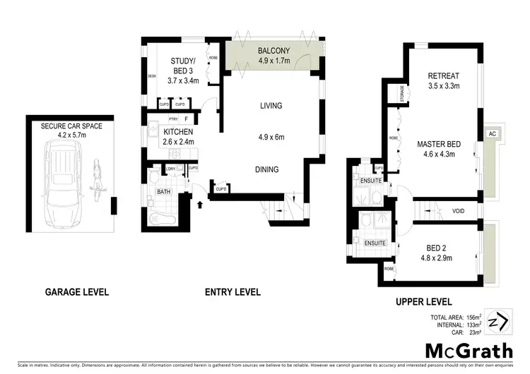 Floorplan of Homely apartment listing, 6/176 Ben Boyd Road, Neutral Bay NSW 2089