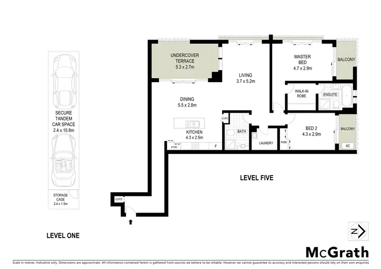 Floorplan of Homely apartment listing, 18/7 Bourke Street, Mascot NSW 2020