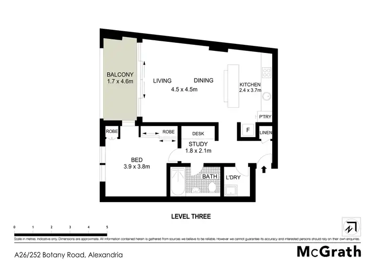 Floorplan of Homely apartment listing, A26/252 Botany Road, Alexandria NSW 2015