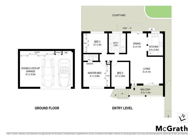 Floorplan of Homely townhouse listing, 2/36 Clevedon Road, Hurstville NSW 2220