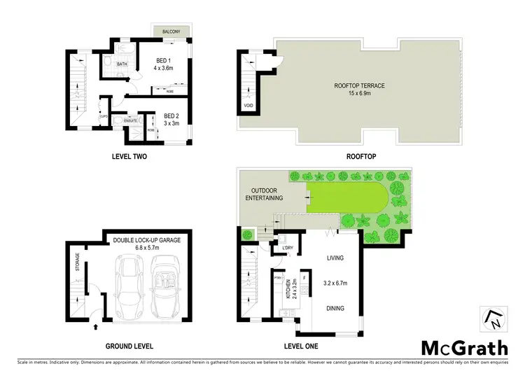 Floorplan of Homely townhouse listing, 4/12 Beach Street, Clovelly NSW 2031