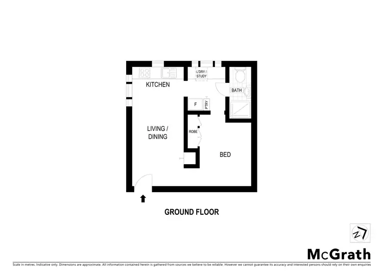 Floorplan of Homely apartment listing, 1/87 Alma Road, St Kilda East VIC 3183