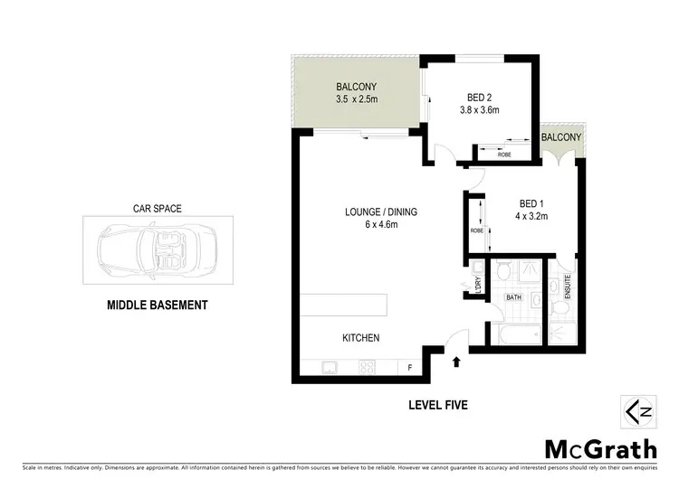 Floorplan of Homely apartment listing, 501/25 Orara Street, Waitara NSW 2077