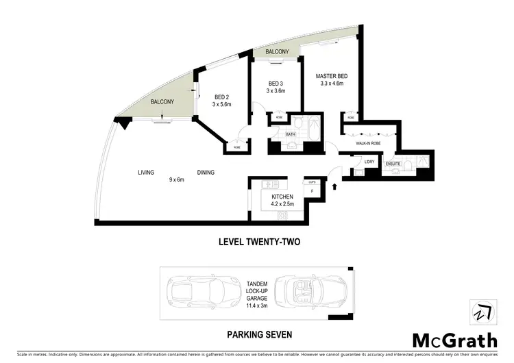 Floorplan of Homely apartment listing, 2201/1 Sergeants Lane, St Leonards NSW 2065