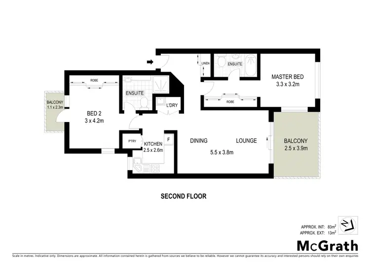 Floorplan of Homely apartment listing, 32/48 Bluebell Street, O'connor ACT 2602