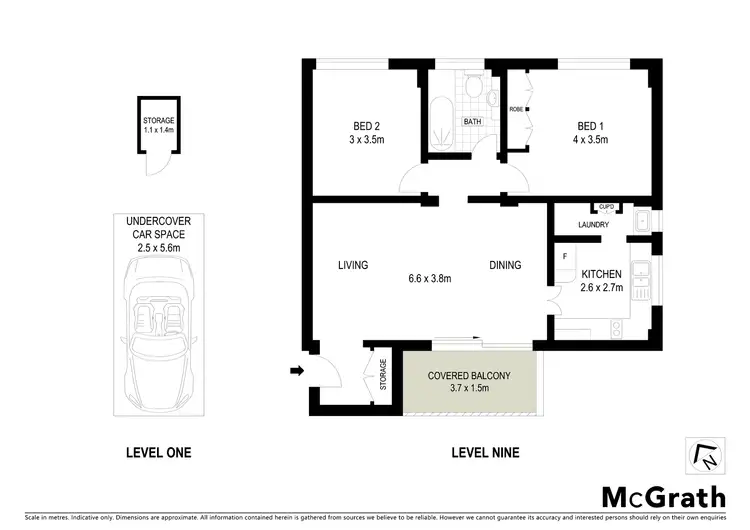 Floorplan of Homely apartment listing, 30/42 Sinclair Street, Wollstonecraft NSW 2065