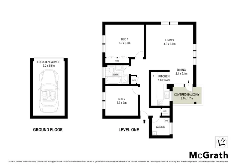 Floorplan of Homely apartment listing, 2/51 Robertson Street, Kogarah NSW 2217