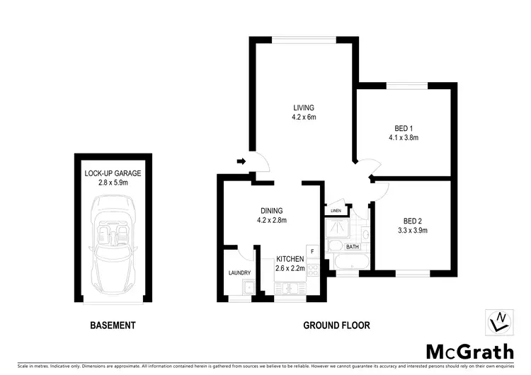 Floorplan of Homely apartment listing, 3/77 Woniora Road, Hurstville NSW 2220