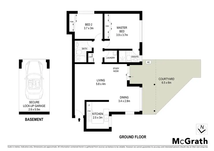 Floorplan of Homely apartment listing, 1/5 Hampden Road, Artarmon NSW 2064