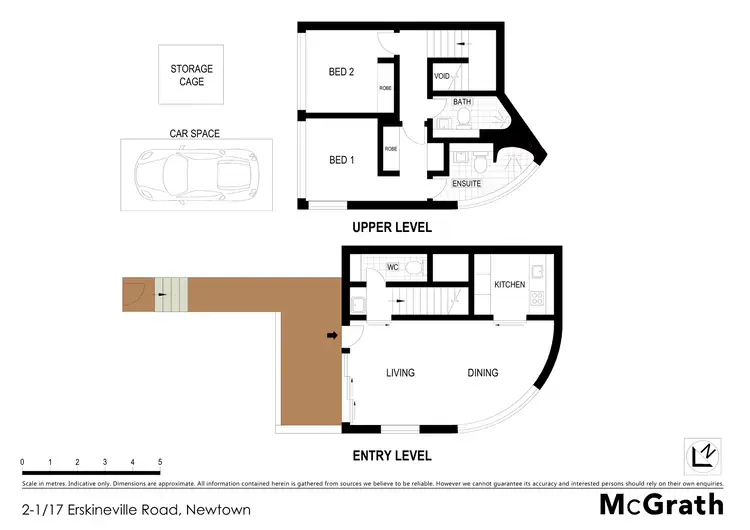 Floorplan of Homely apartment listing, 2/17 Erskineville Road, Newtown NSW 2042