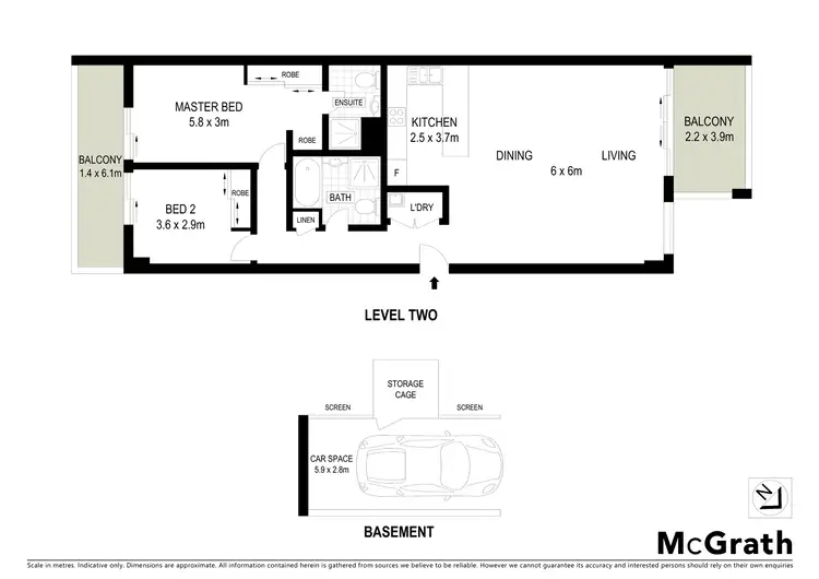Floorplan of Homely apartment listing, E201/7 Bond Street, Hurstville NSW 2220