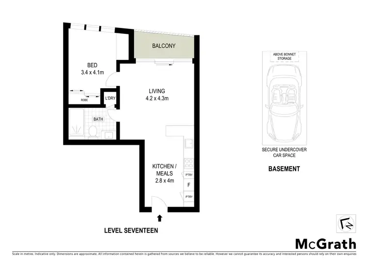 Floorplan of Homely apartment listing, 1704/3-5 St Kilda Road, St Kilda VIC 3182