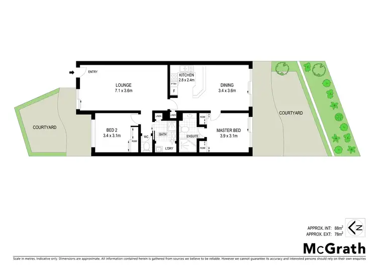 Floorplan of Homely townhouse listing, 68/44 Jerrabomberra Avenue, Narrabundah ACT 2604