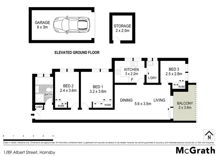 Floorplan of Homely apartment listing, 1/89 Albert Street, Hornsby NSW 2077