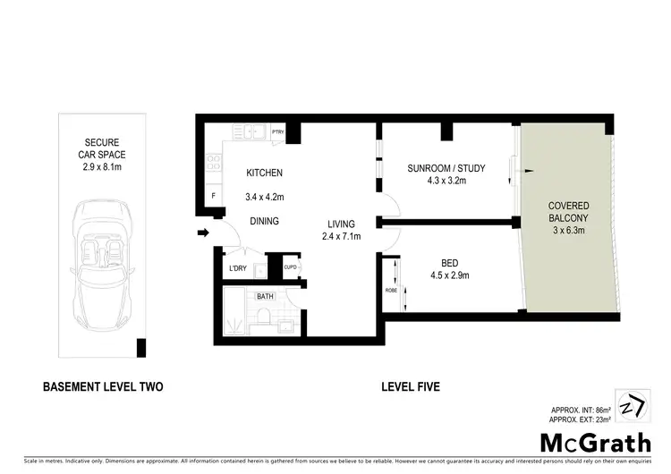 Floorplan of Homely apartment listing, 505/39 Cooper Street, Strathfield NSW 2135